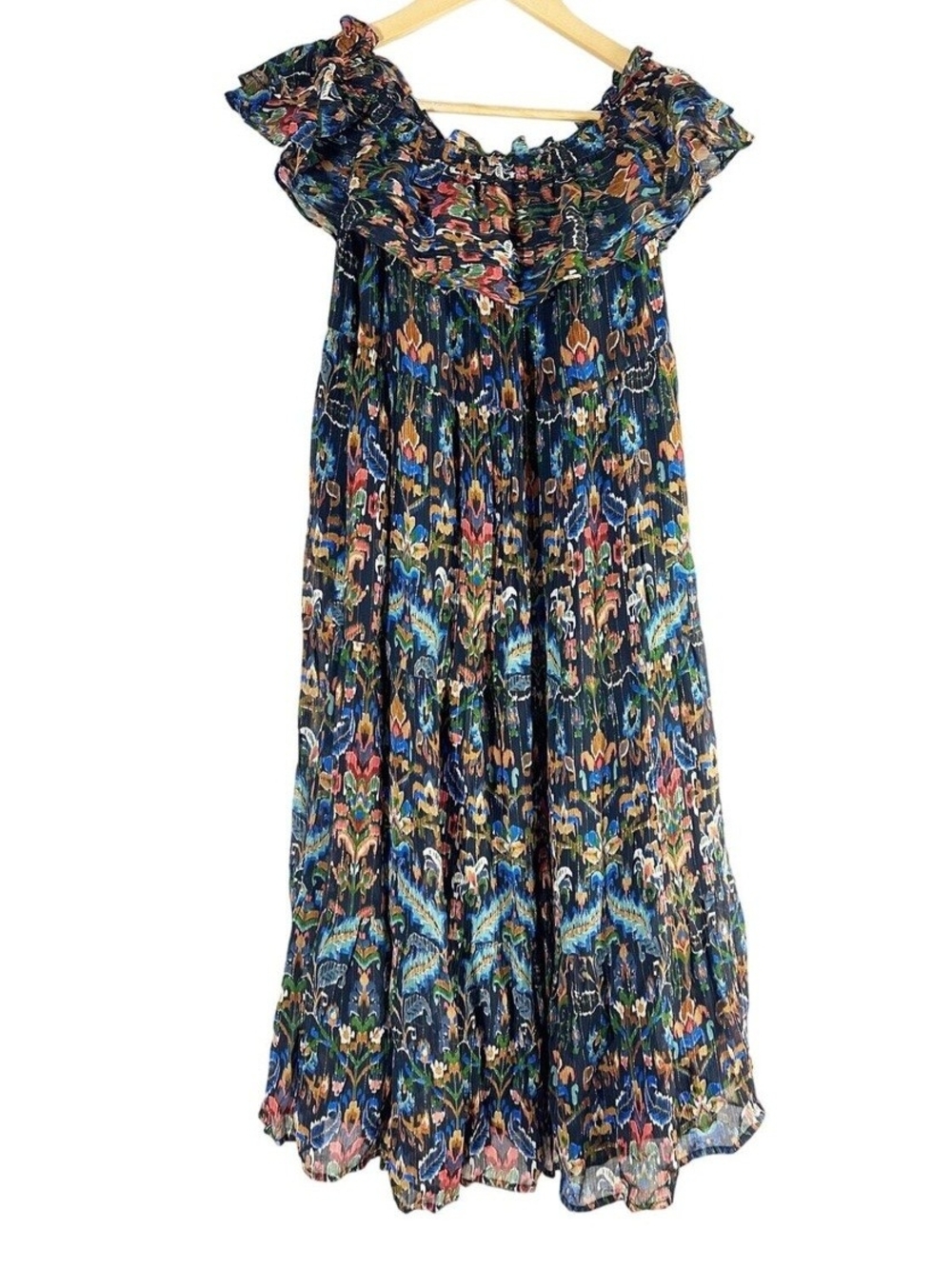 Robe Longue Vida (Ikat Multicolore)